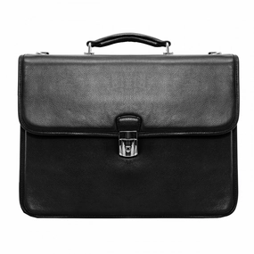 McKlein USA Ashburn 15.4" Leather Double Compartment Laptop Briefcase