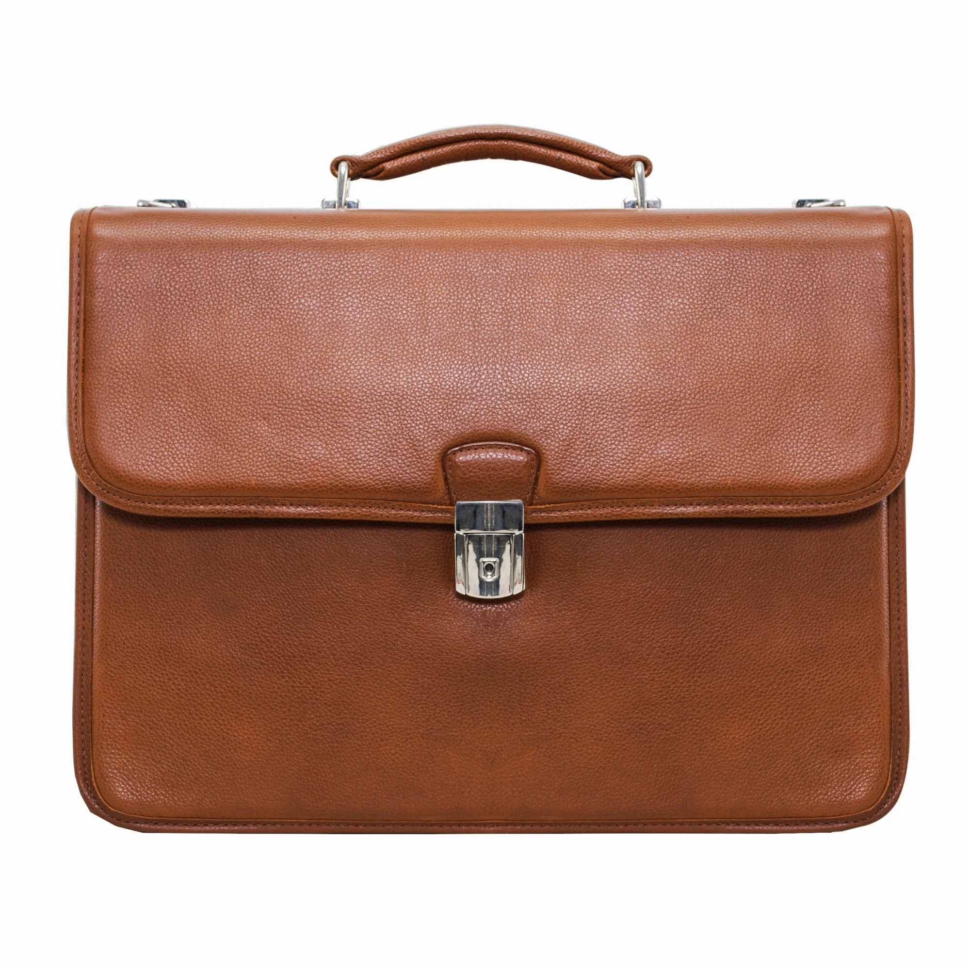 McKlein USA Ashburn 15.4" Leather Double Compartment Laptop Briefcase
