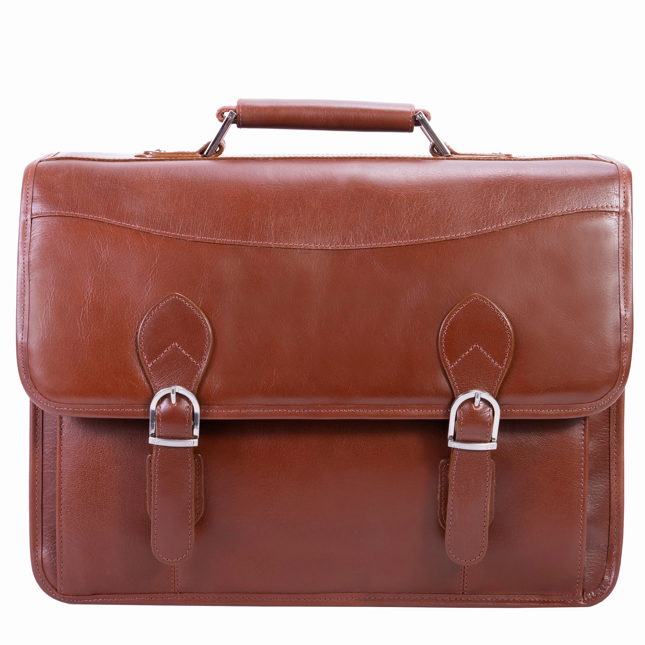 McKlein USA Belvedere 15.4" Leather Double Compartment Laptop Briefcase