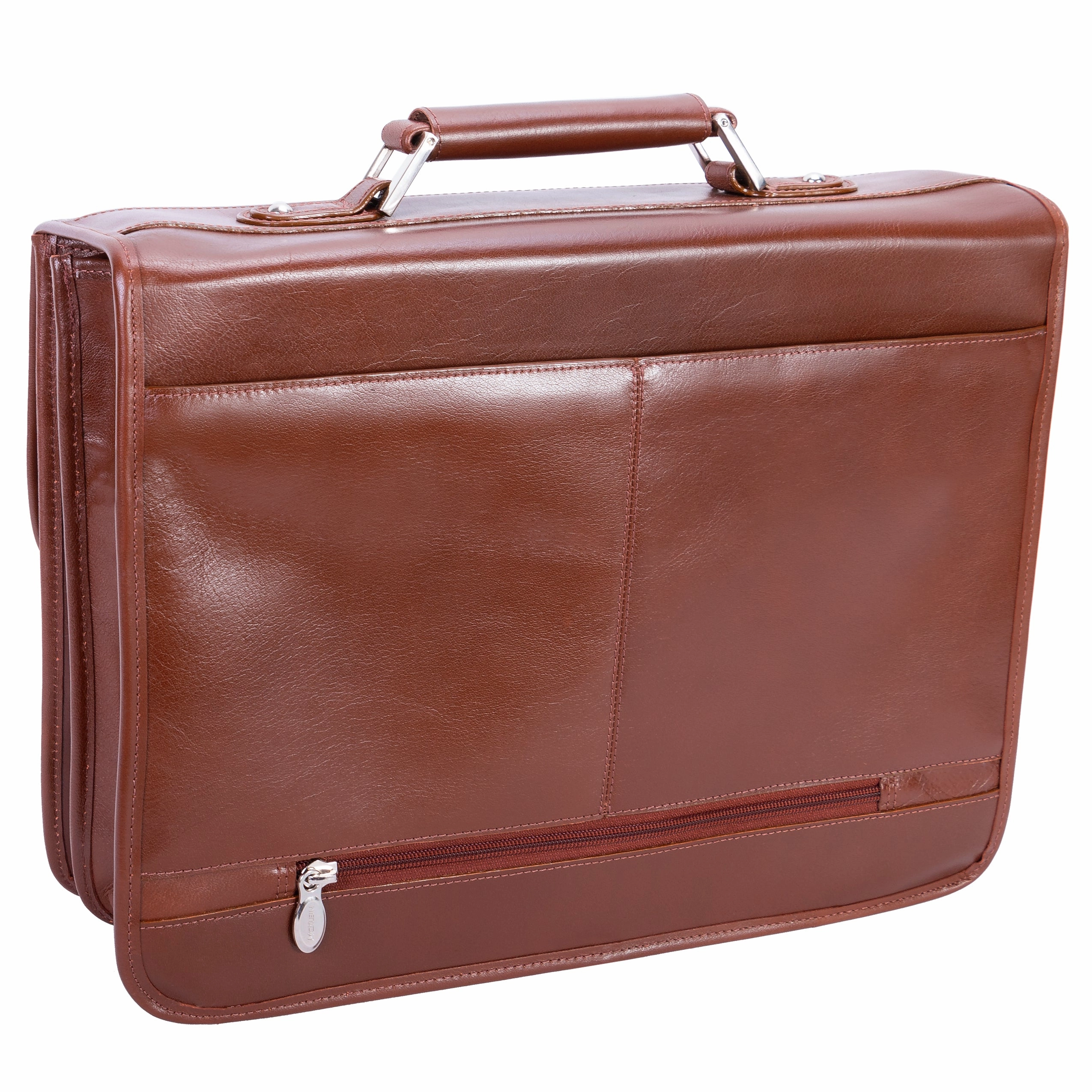 McKlein USA Belvedere 15.4" Leather Double Compartment Laptop Briefcase