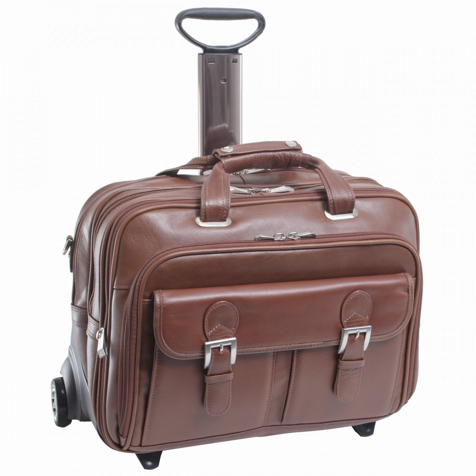 McKlein USA Ceresola 15.6" Leather Wheeled Laptop Briefcase