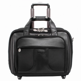McKlein USA Chicago 15.6" Nylon Wheeled Laptop with Removable Briefcase