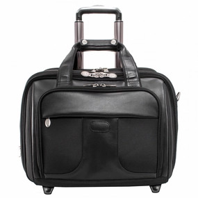 McKlein USA Chicago 15.6" Nylon Wheeled Laptop with Removable Briefcase