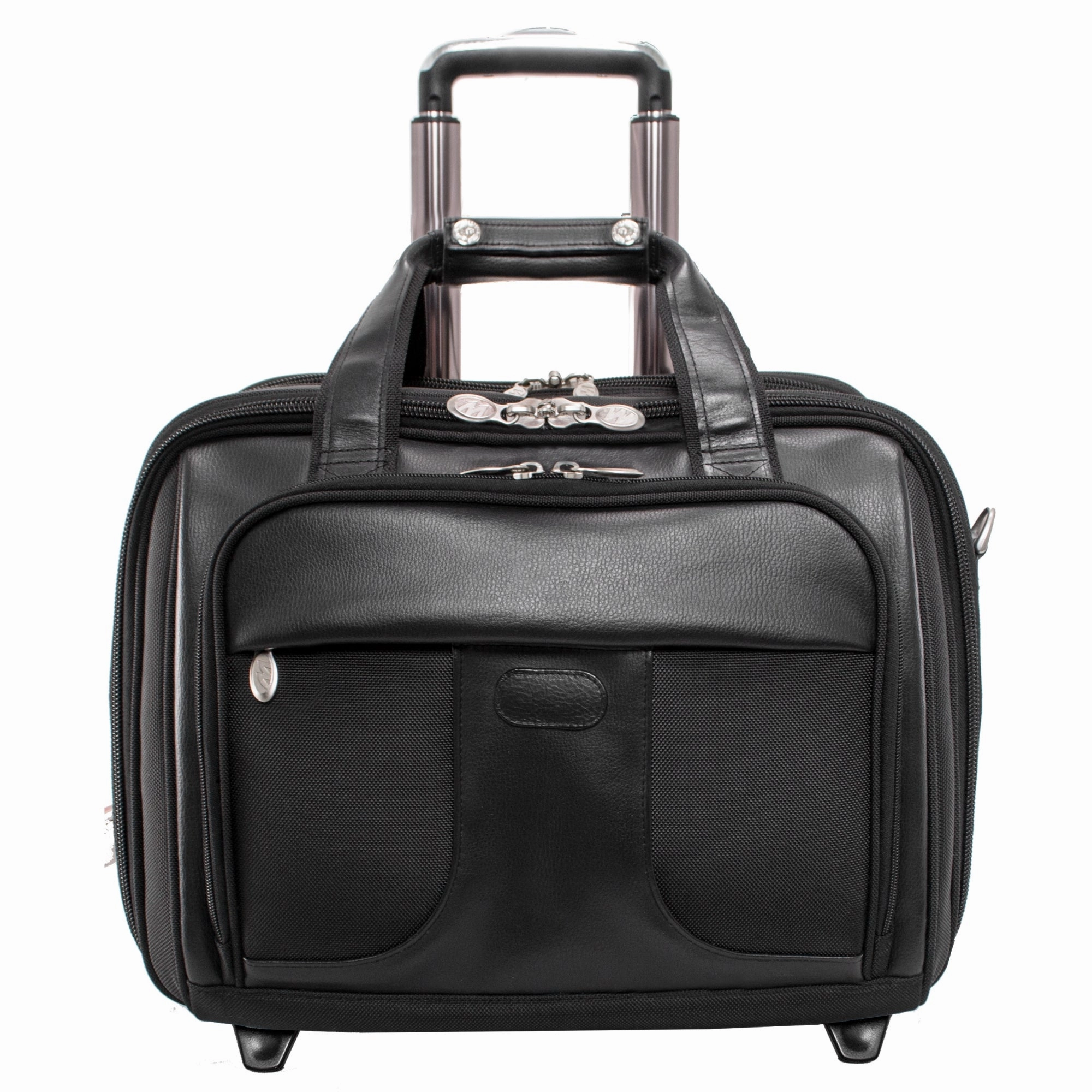 McKlein USA Chicago 15.6" Nylon Wheeled Laptop with Removable Briefcase