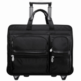 McKlein USA Clinton 17" Nylon Wheeled Laptop Briefcase