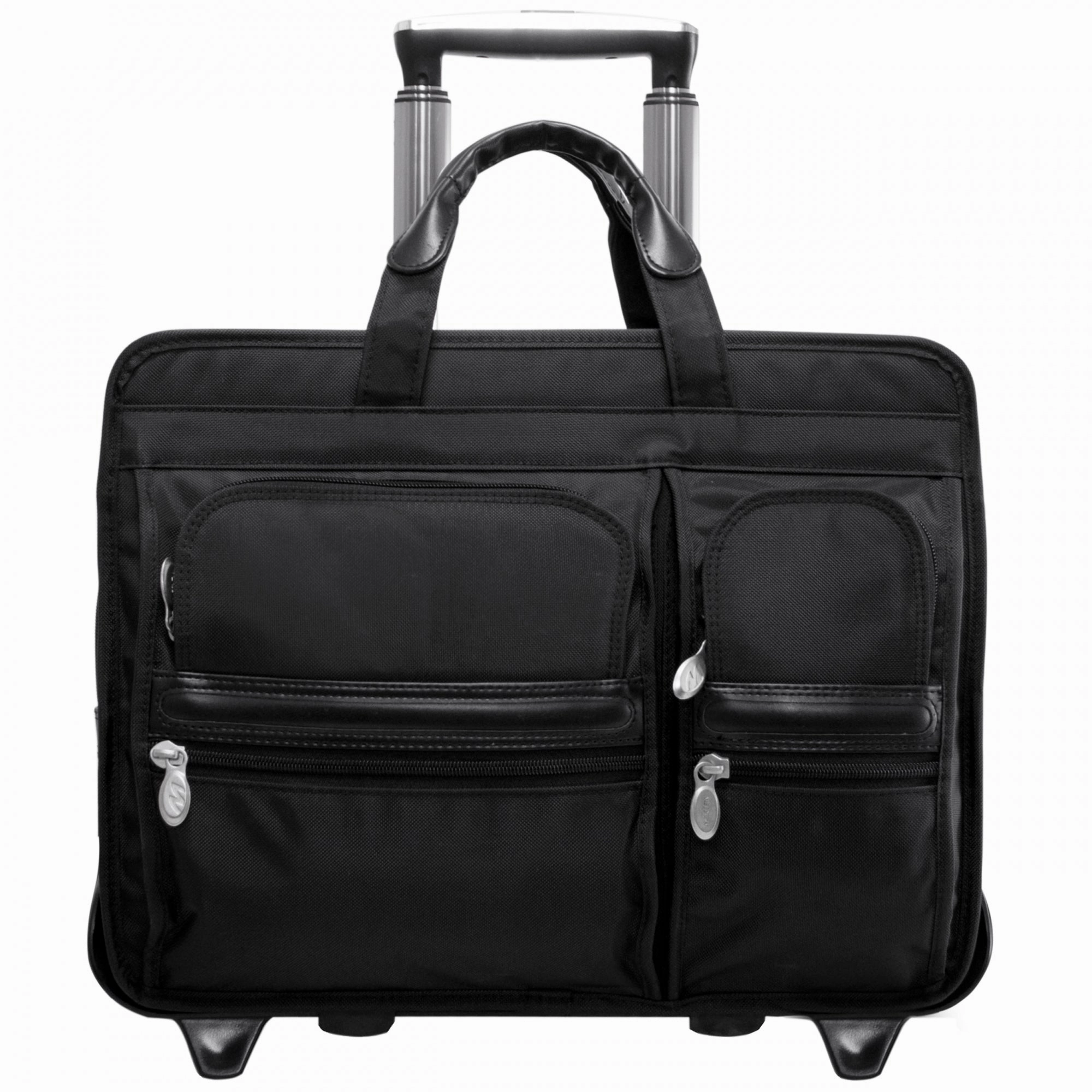 McKlein USA Clinton 17" Nylon Wheeled Laptop Briefcase