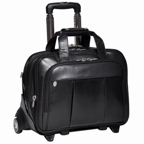 McKlein USA Damen 17" Leather Wheeled Laptop Briefcase