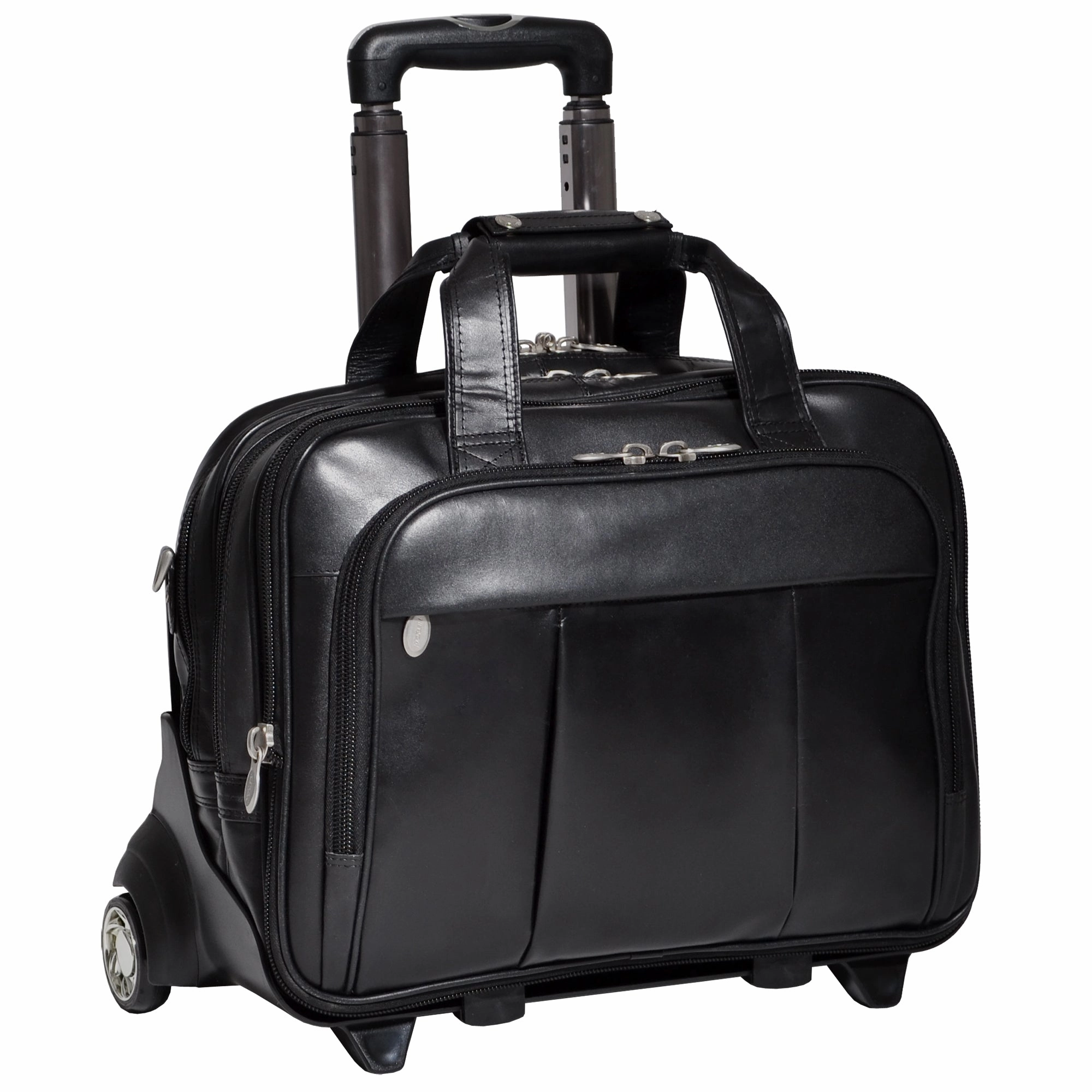 McKlein USA Damen 17" Leather Wheeled Laptop Briefcase