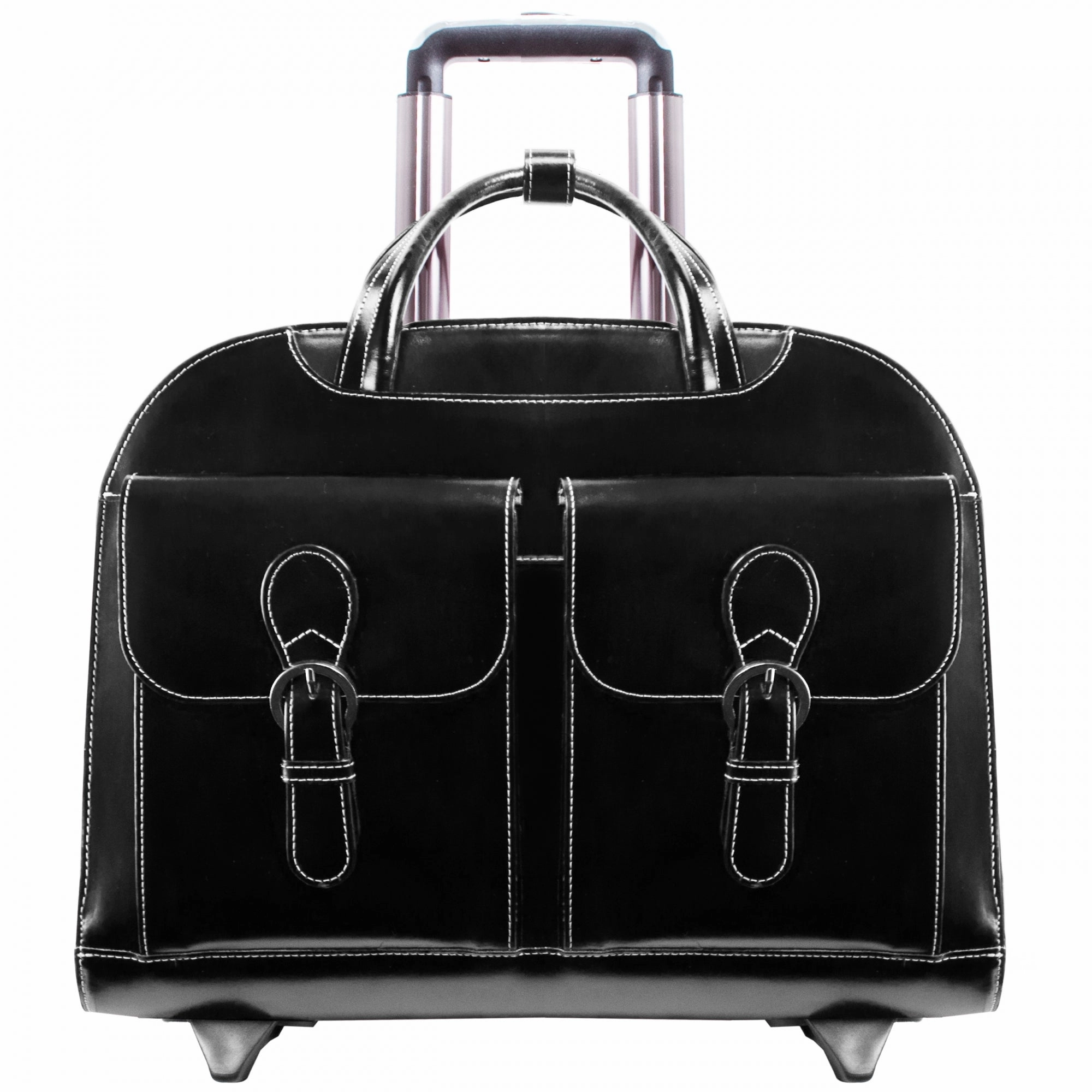 McKlein USA Davis Leather 15.4" Wheeled Ladies' Laptop Case