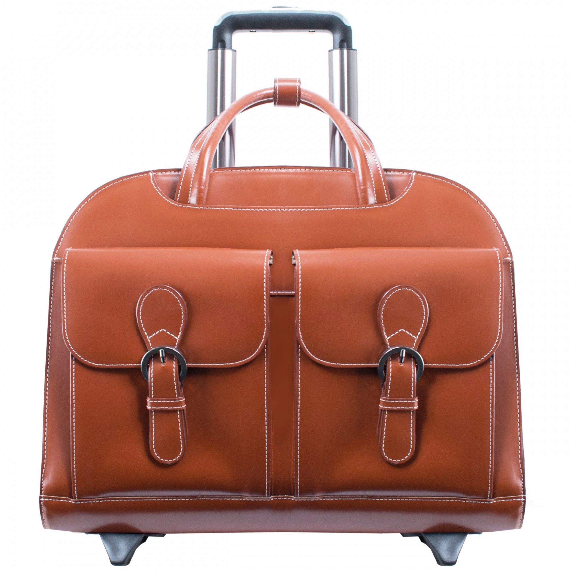 McKlein USA Davis Leather 15.4" Wheeled Ladies' Laptop Case