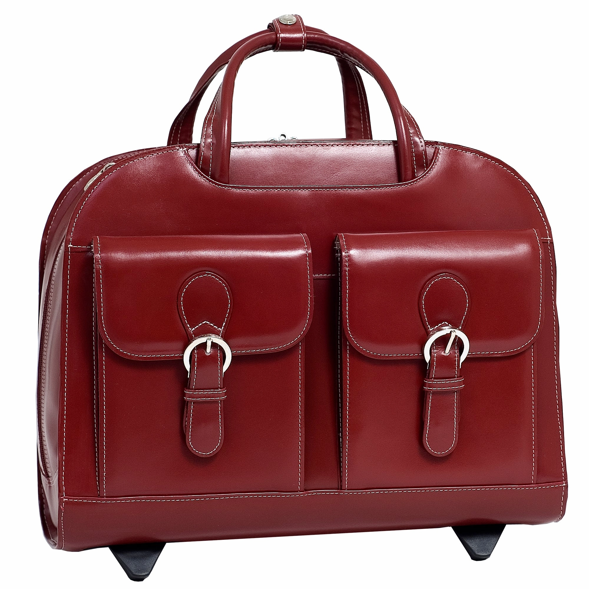 McKlein USA Davis Leather 15.4" Wheeled Ladies' Laptop Case