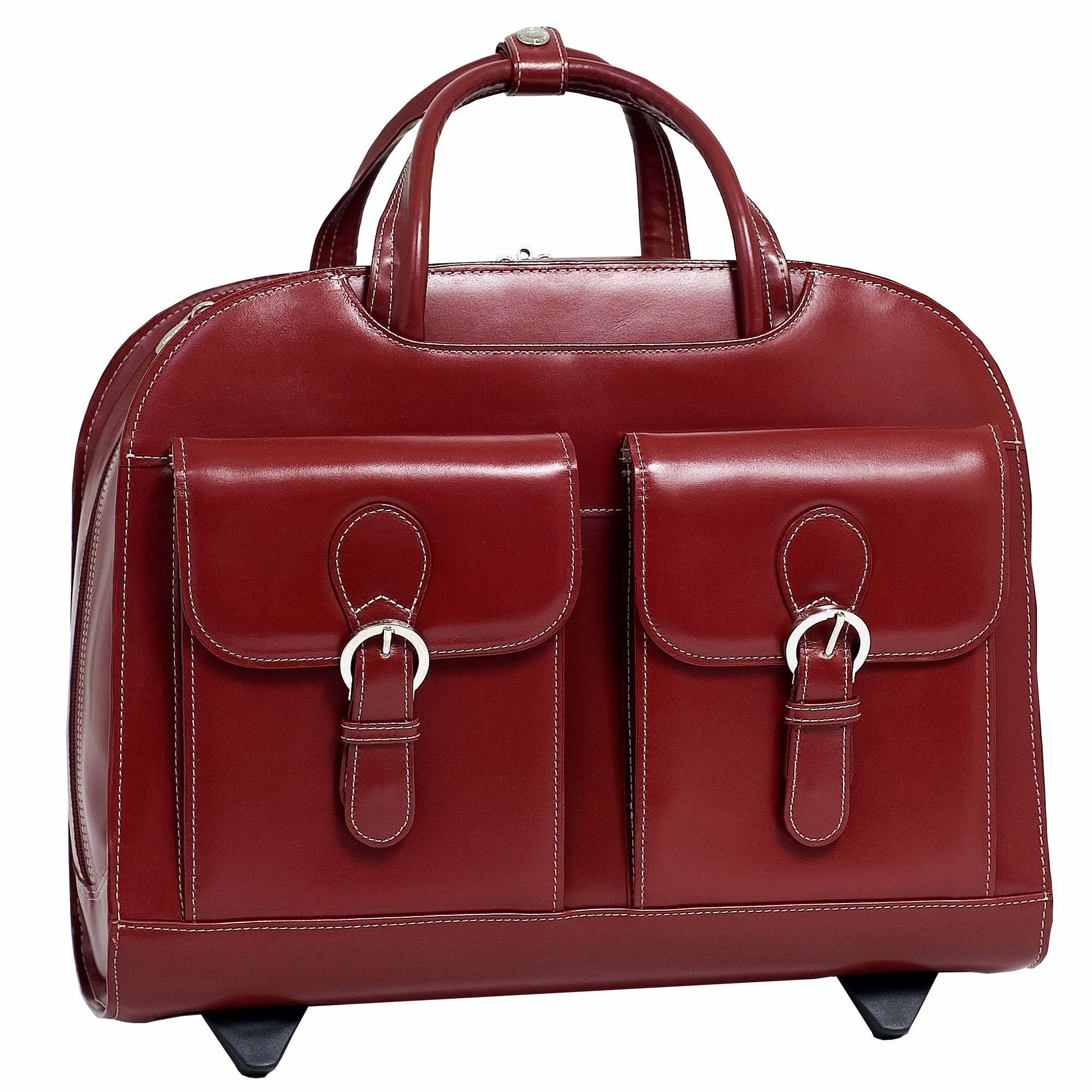 McKlein USA Davis Leather 15.4" Wheeled Ladies' Laptop Case