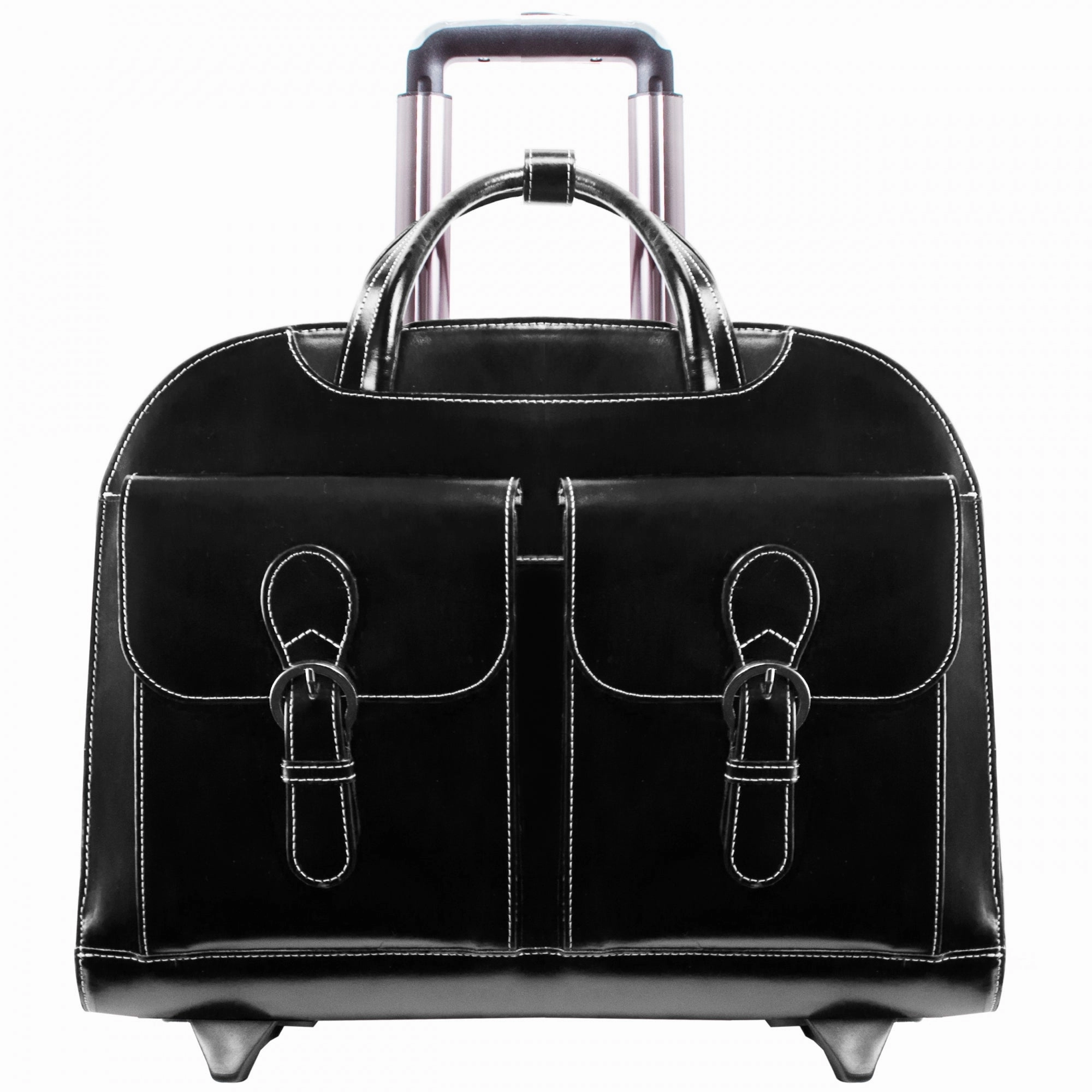 McKlein USA Davis Leather 15.4" Wheeled Ladies' Laptop Case