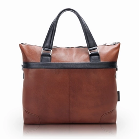 McKlein USA Eastward 15" Leather Two-Tone Laptop & Tablet Briefcase