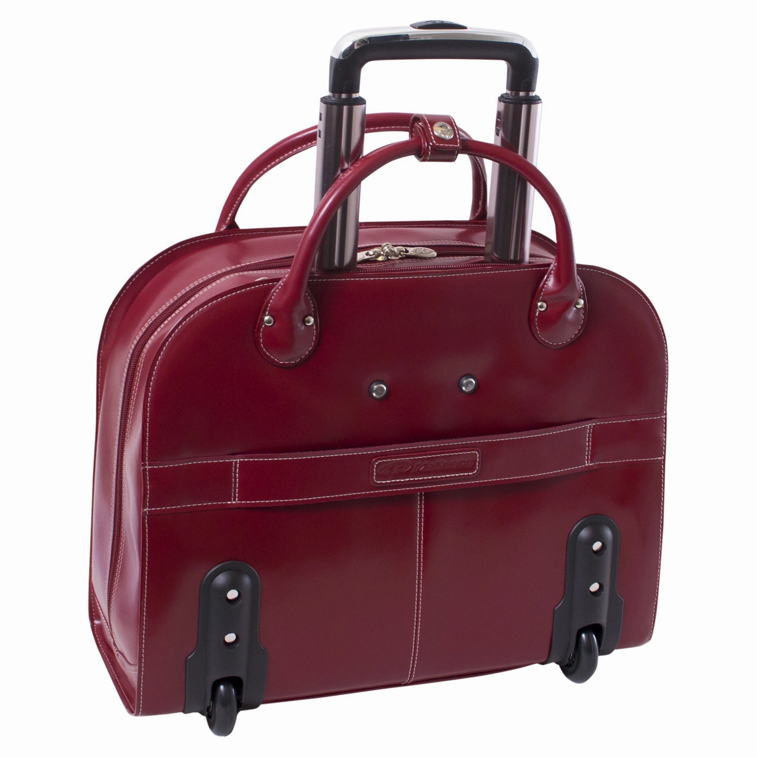 McKlein USA Edgebrook 15.4" Leather Wheeled Ladies' Laptop Briefcase