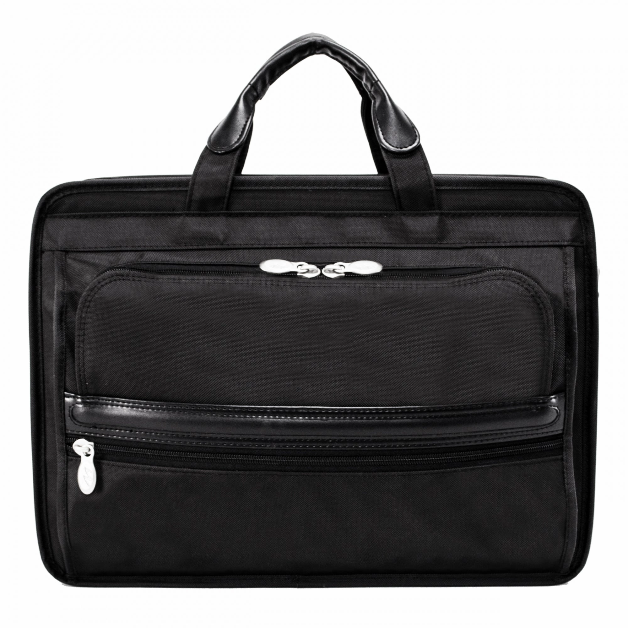 McKlein USA Elston 15.6" Nylon Double Compartment Laptop Briefcase