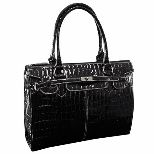 McKlein USA Francesca 14.1" Faux Patent Croco Leather Ladies' Laptop Briefcase