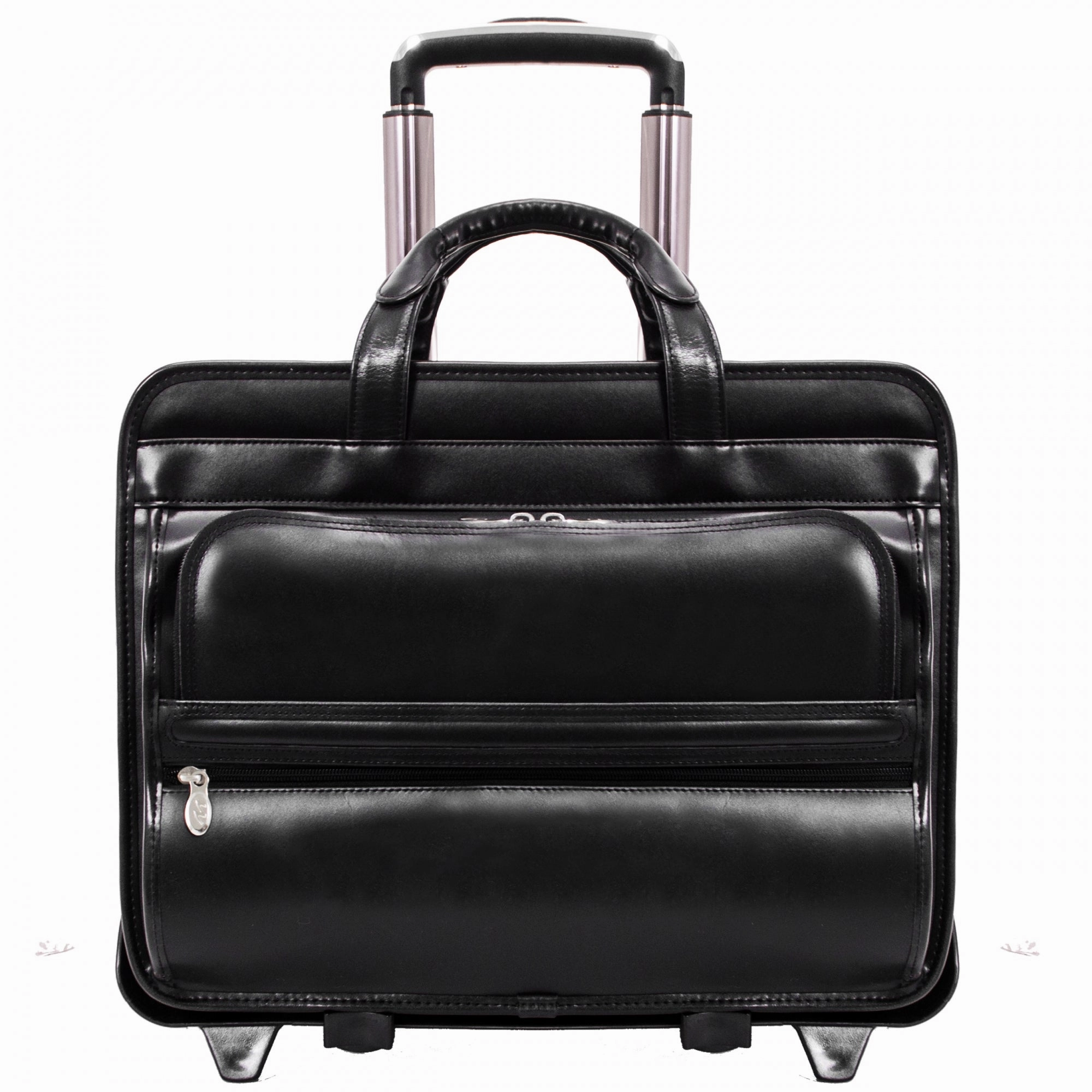 McKlein USA Franklin 15.6" Leather Wheeled Laptop Briefcase