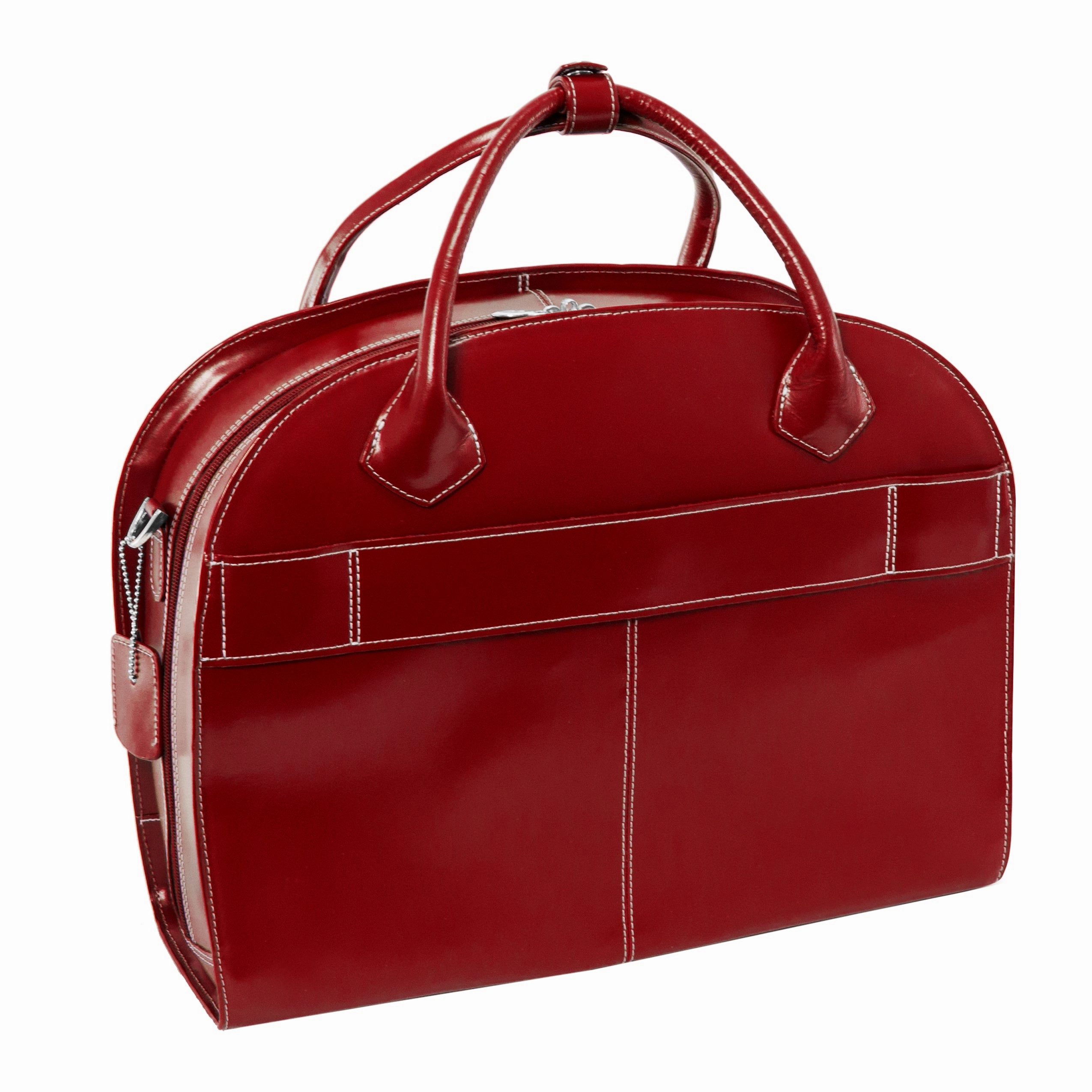 McKlein USA Glen Ellyn 15.4" Leather Wheeled Ladies' Laptop Briefcase