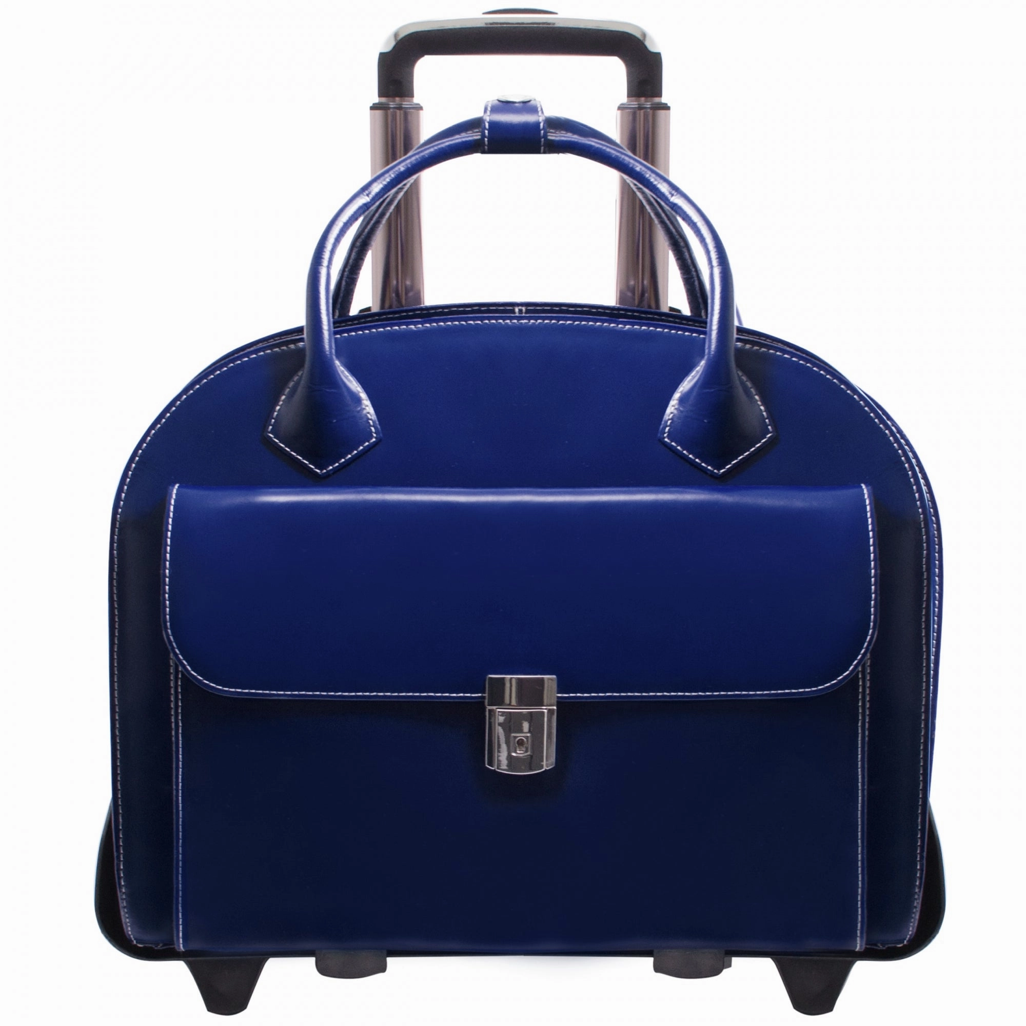 McKlein USA Glen Ellyn 15.4" Leather Wheeled Ladies' Laptop Briefcase