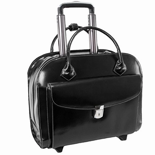 McKlein USA Granville Leather 15.4" Wheeled Ladies' Laptop Case