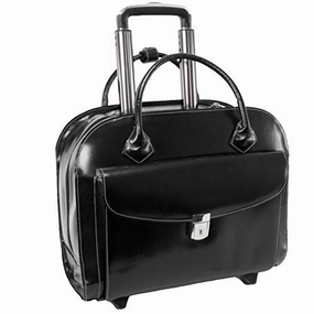 McKlein USA Granville Leather 15.4" Wheeled Ladies' Laptop Case