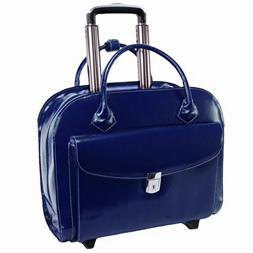 McKlein USA Granville Leather 15.4" Wheeled Ladies' Laptop Case