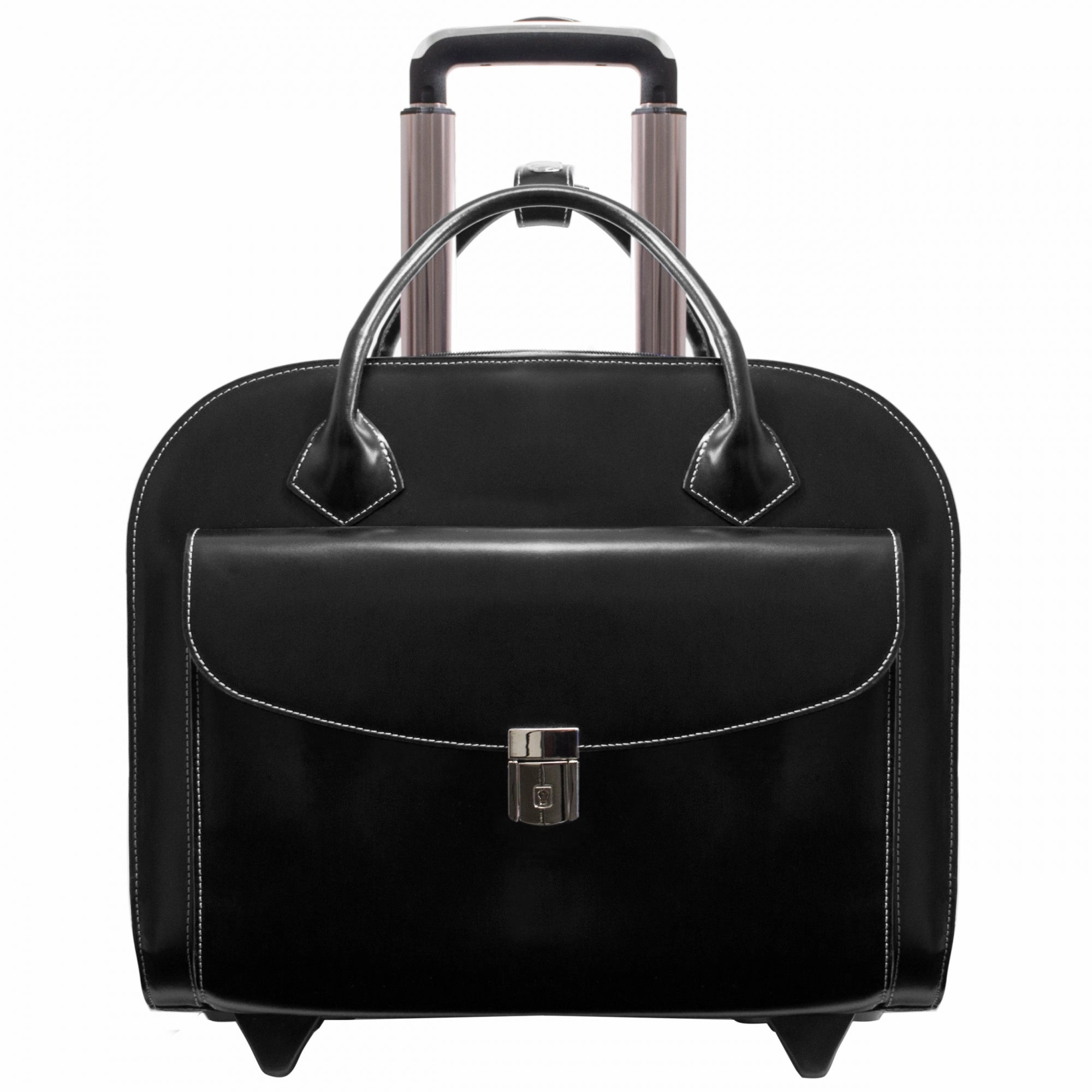McKlein USA Granville Leather 15.4" Wheeled Ladies' Laptop Case
