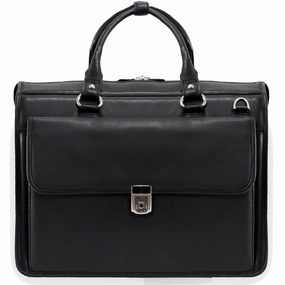 McKlein USA Gresham 15.6" Leather Litigator Laptop Briefcase