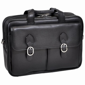McKlein USA Hyde Park 15" Leather Double Compartment Laptop Briefcase