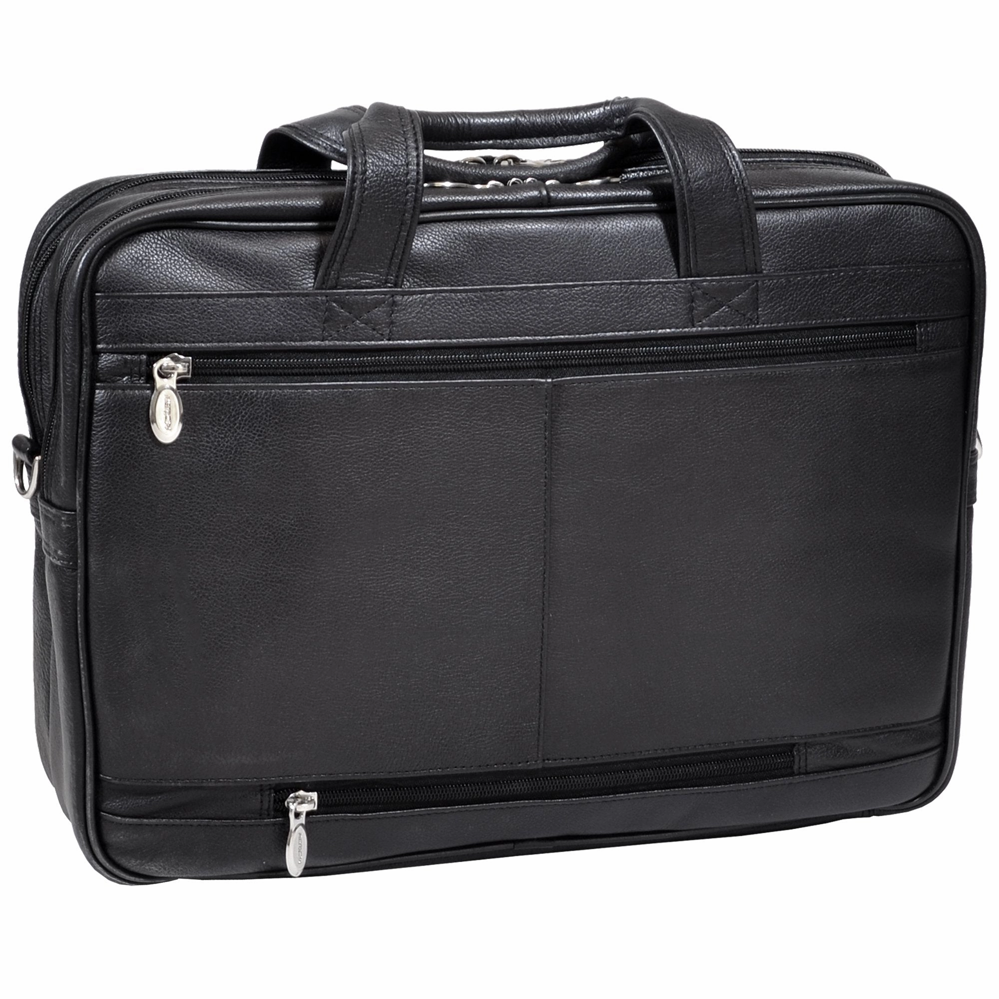 McKlein USA Hyde Park 15" Leather Double Compartment Laptop Briefcase