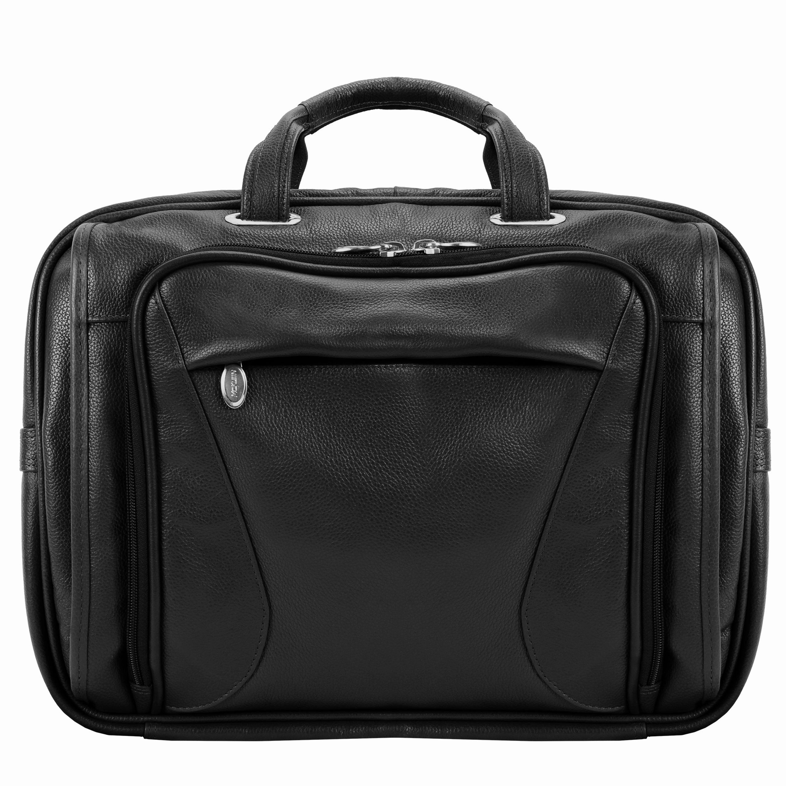McKlein USA Irving Park 15.6" Leather Double Compartment Laptop Briefcase