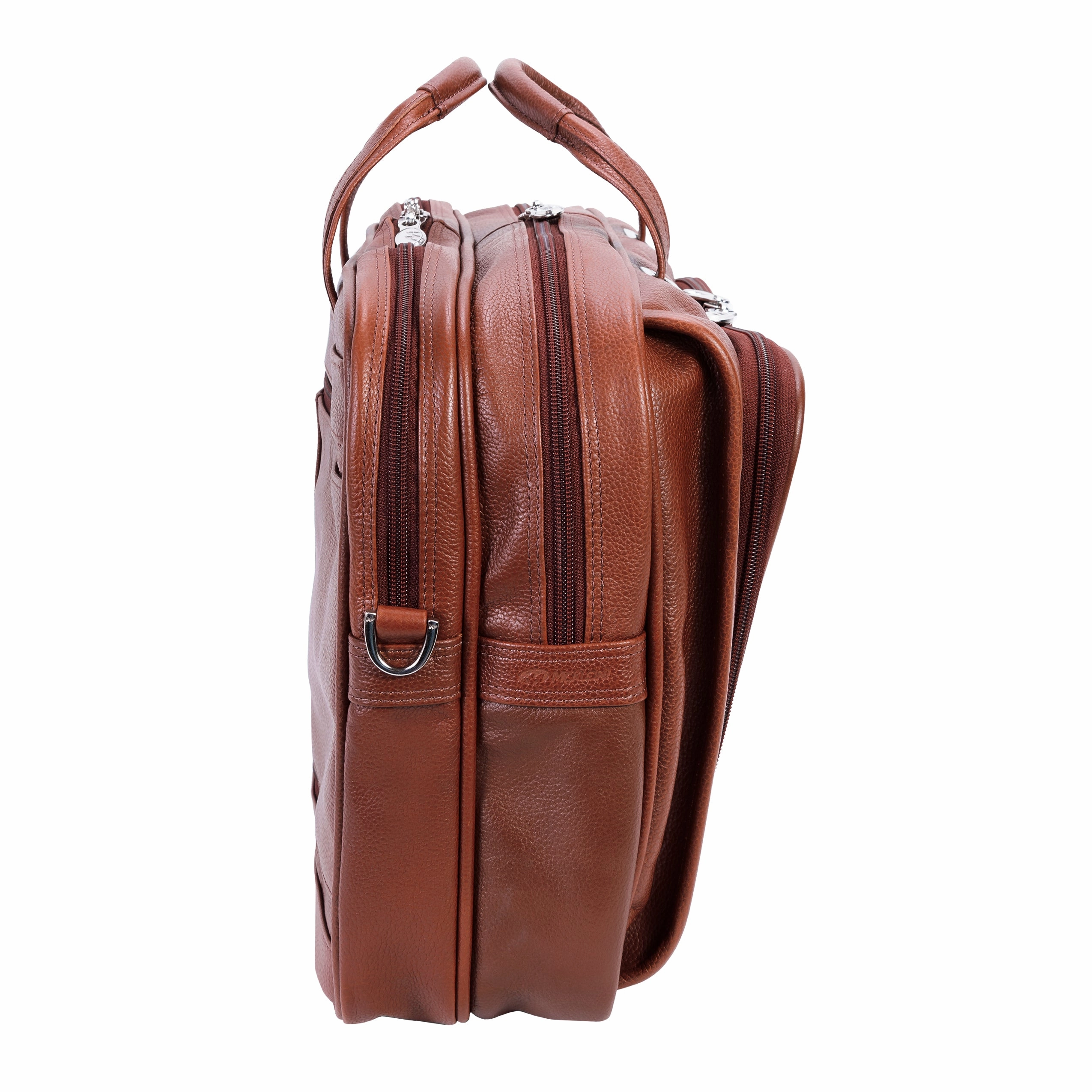 McKlein USA Irving Park 15.6" Leather Double Compartment Laptop Briefcase