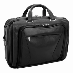 McKlein USA Irving Park 15.6" Leather Double Compartment Laptop Briefcase