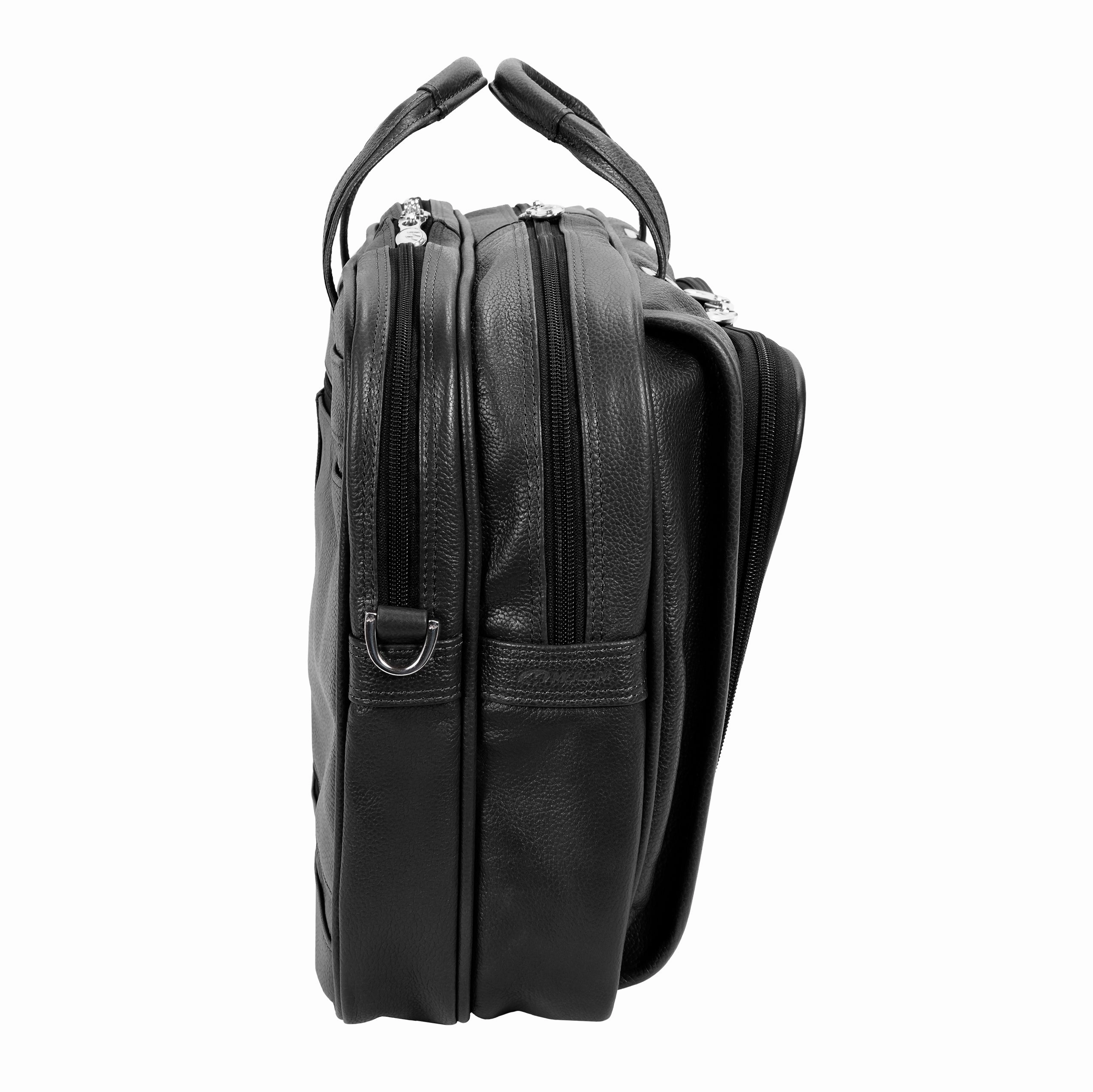 McKlein USA Irving Park 15.6" Leather Double Compartment Laptop Briefcase
