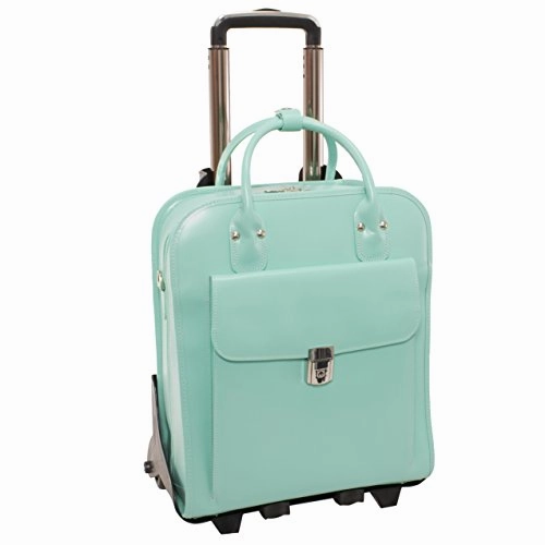 McKlein USA La Grange 15.4" Leather Vertical Wheeled Ladies' Laptop Briefcase