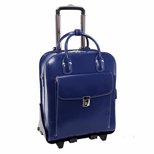 McKlein USA La Grange 15.4" Leather Vertical Wheeled Ladies' Laptop Briefcase