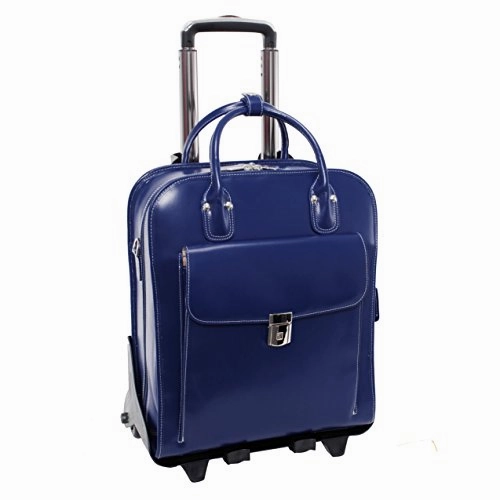 McKlein USA La Grange 15.4" Leather Vertical Wheeled Ladies' Laptop Briefcase