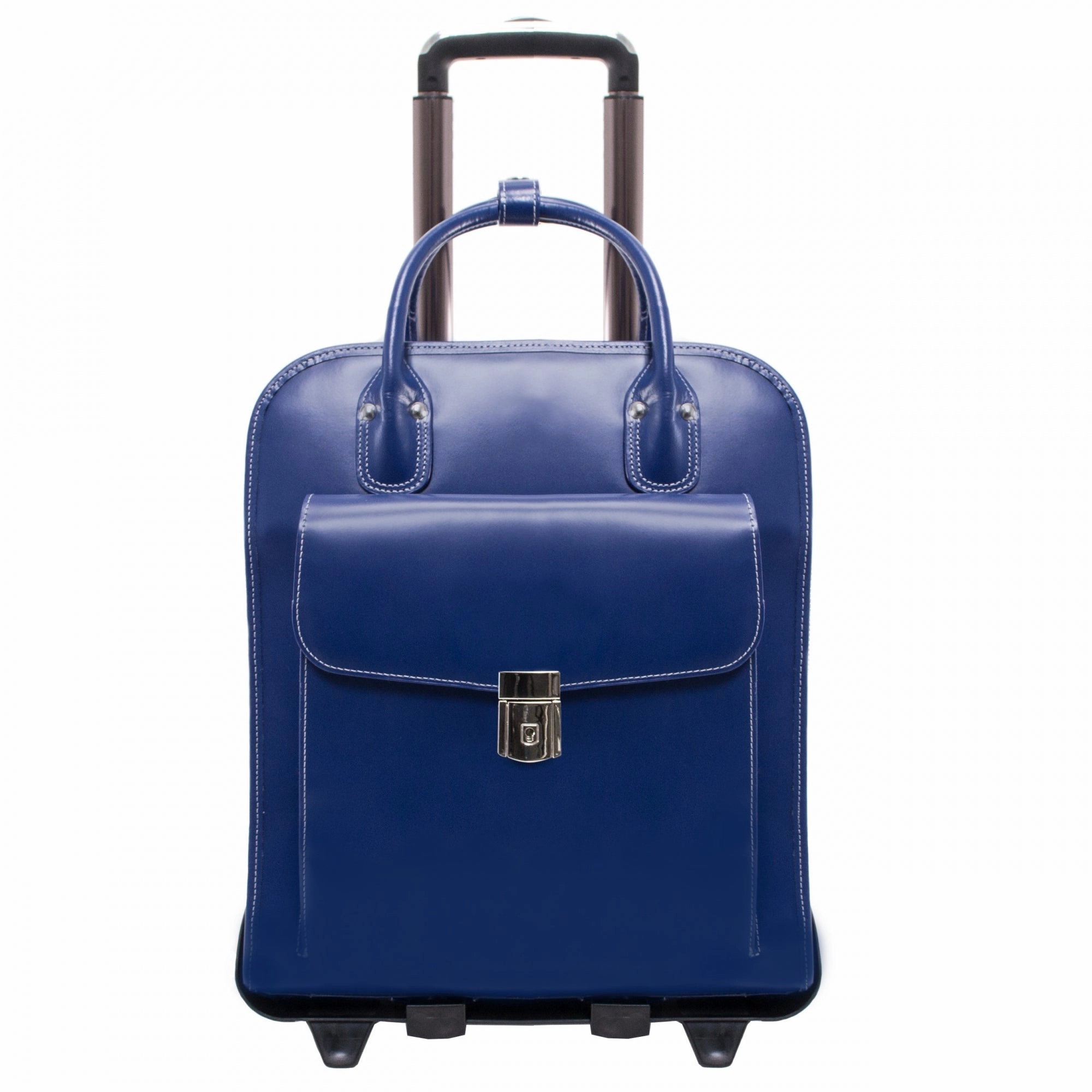 McKlein USA La Grange 15.4" Leather Vertical Wheeled Ladies' Laptop Briefcase