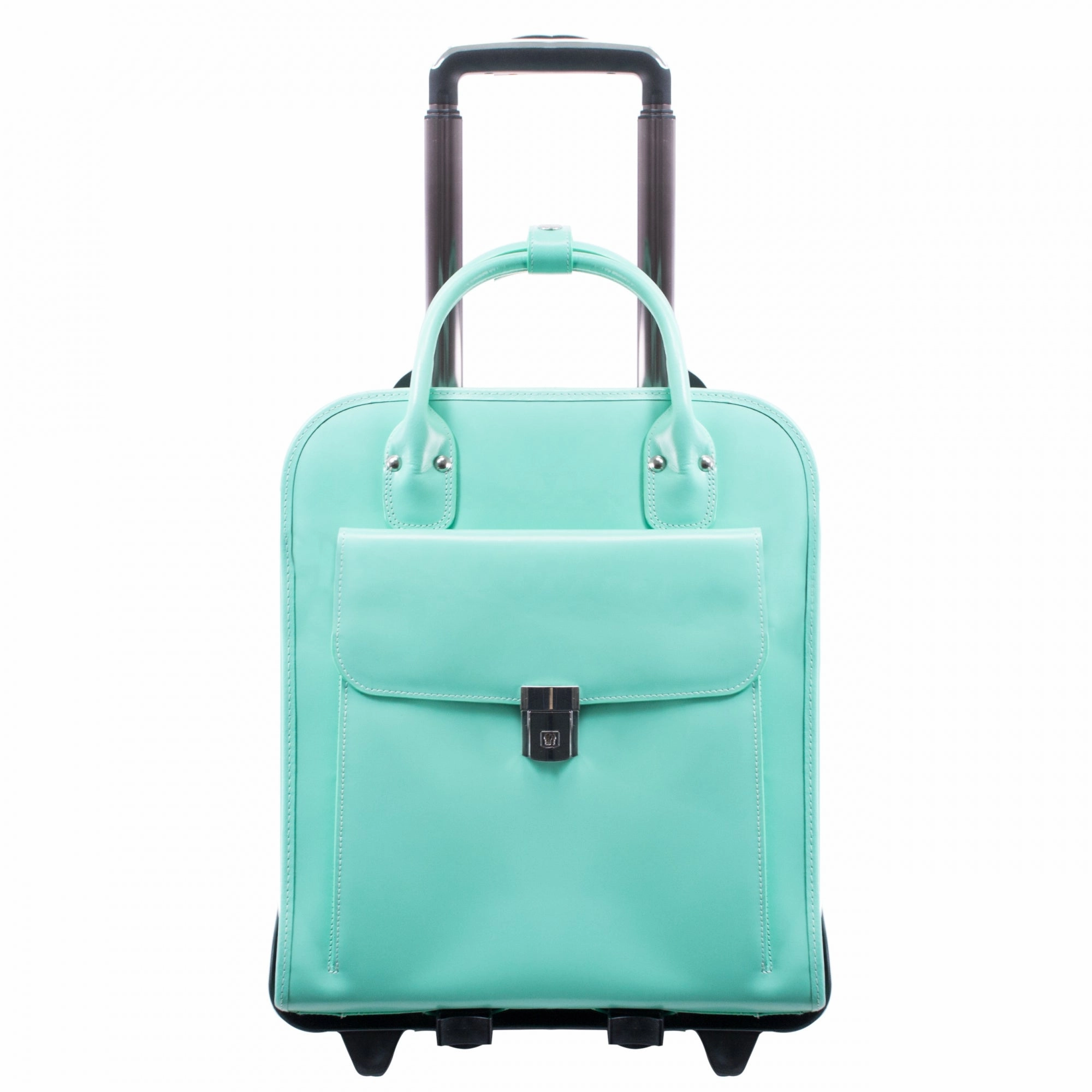 McKlein USA La Grange 15.4" Leather Vertical Wheeled Ladies' Laptop Briefcase