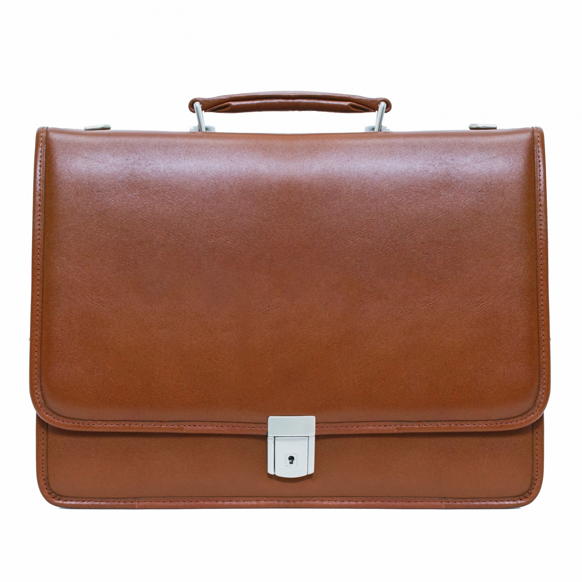 McKlein USA Lexington 15.6" Leather Flapover Double Compartment Briefcase
