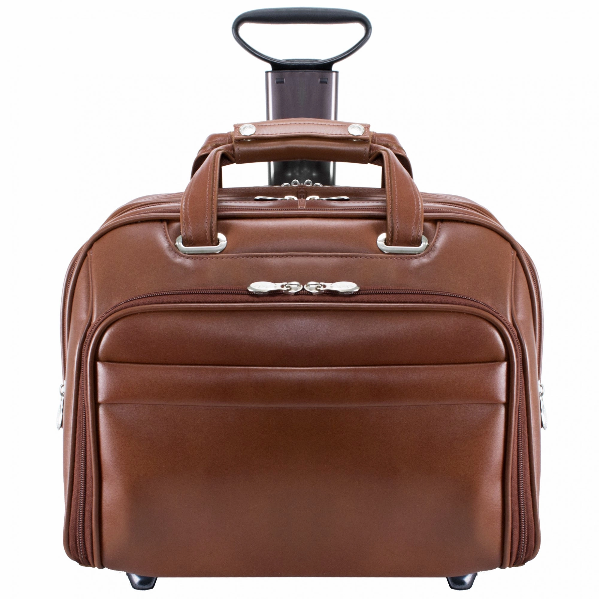 McKlein USA Midway 15.6" Leather Detachable Wheeled Laptop Briefcase