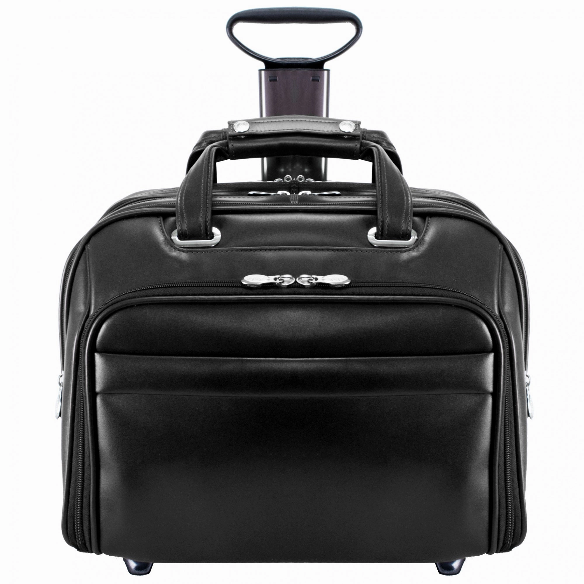 McKlein USA Midway 15.6" Leather Detachable Wheeled Laptop Briefcase