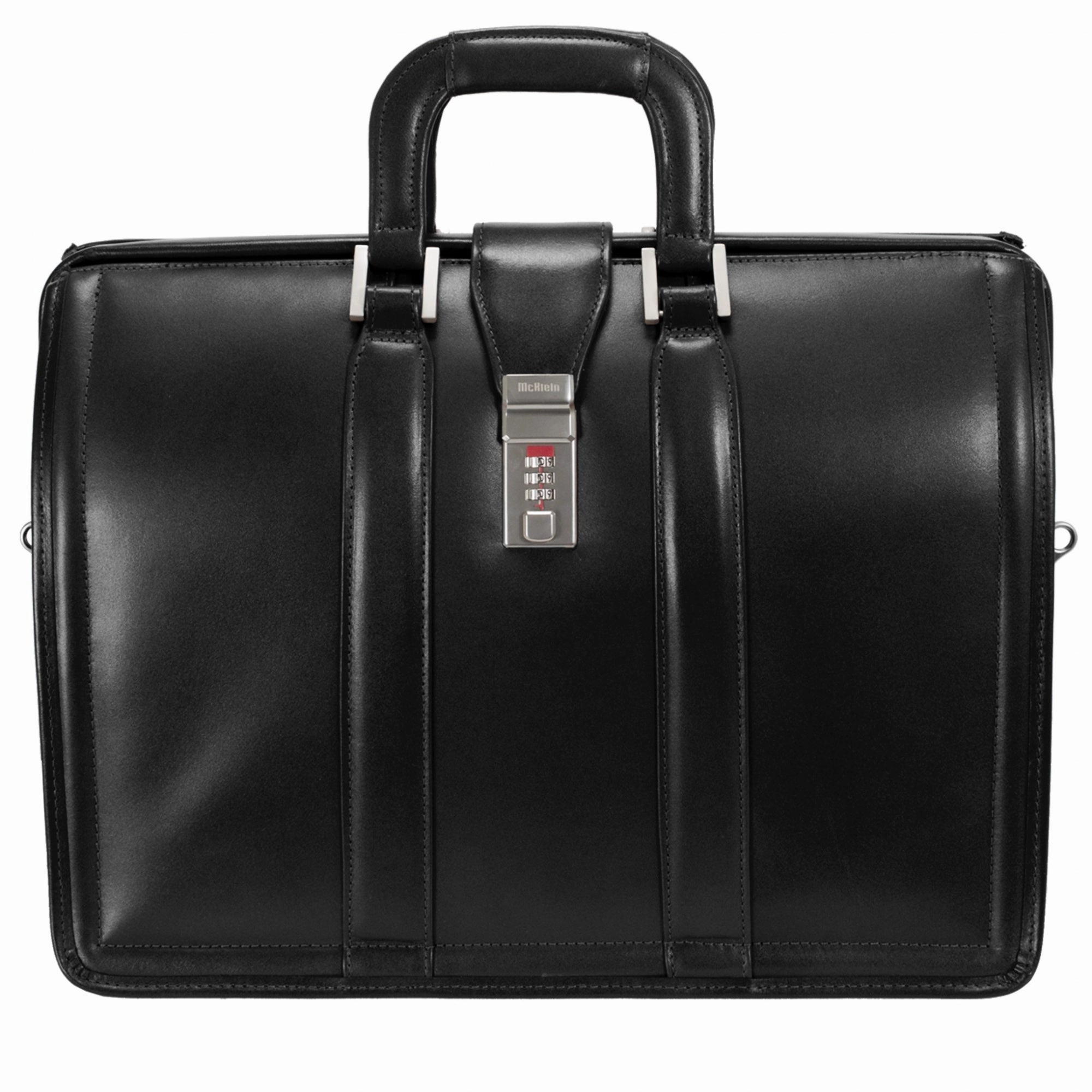 McKlein USA Morgan 17" Leather Litigator Laptop Briefcase