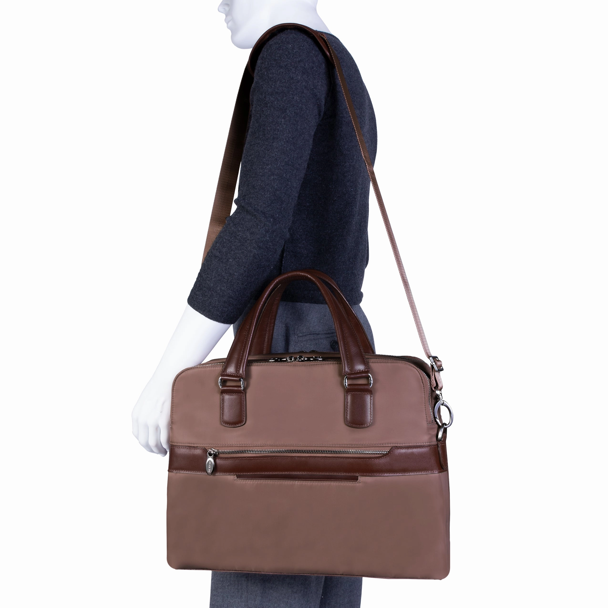 McKlein USA N Series Hartford Nylon Dual Compartment Briefcase