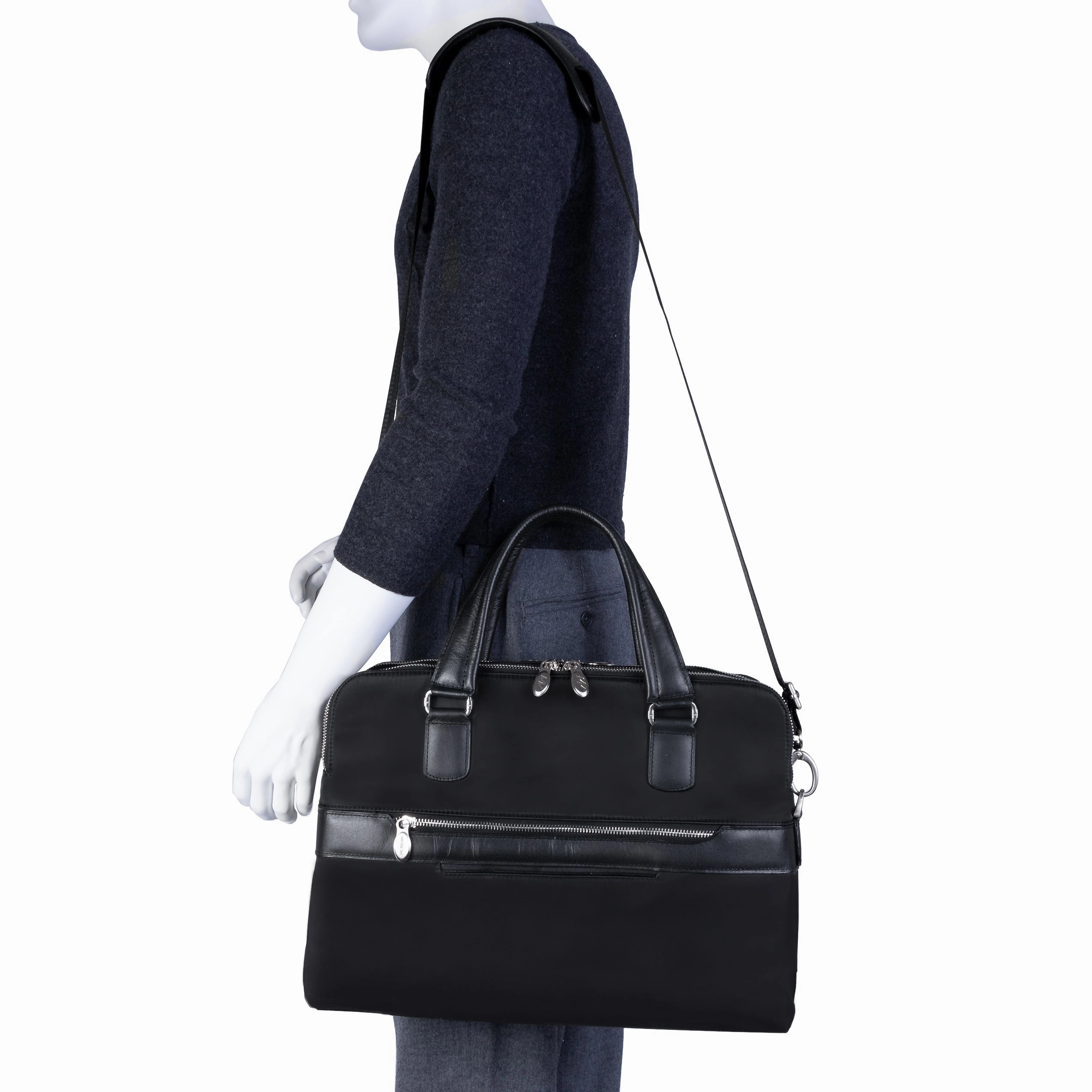 McKlein USA N Series Hartford Nylon Dual Compartment Briefcase