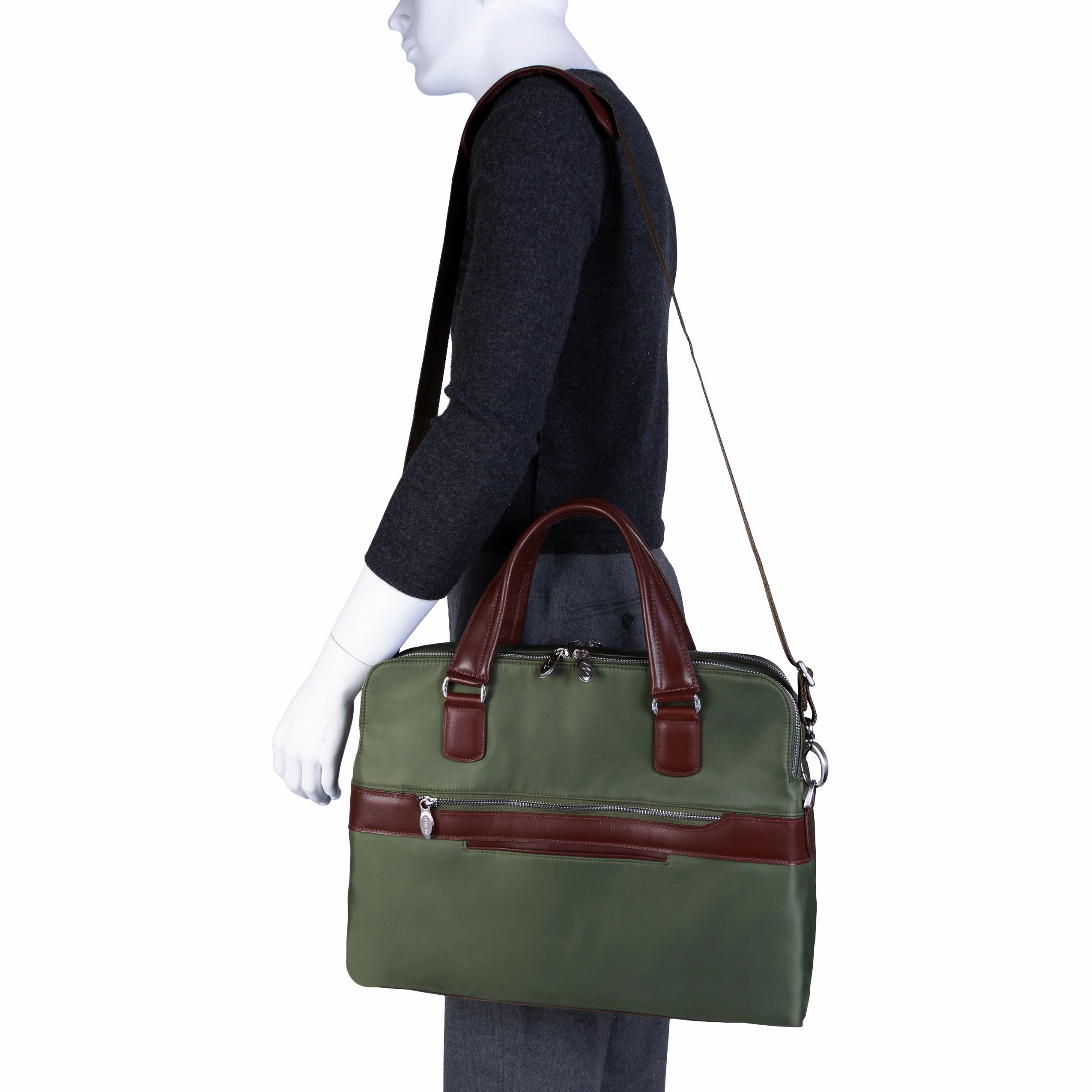 McKlein USA N Series Hartford Nylon Dual Compartment Briefcase