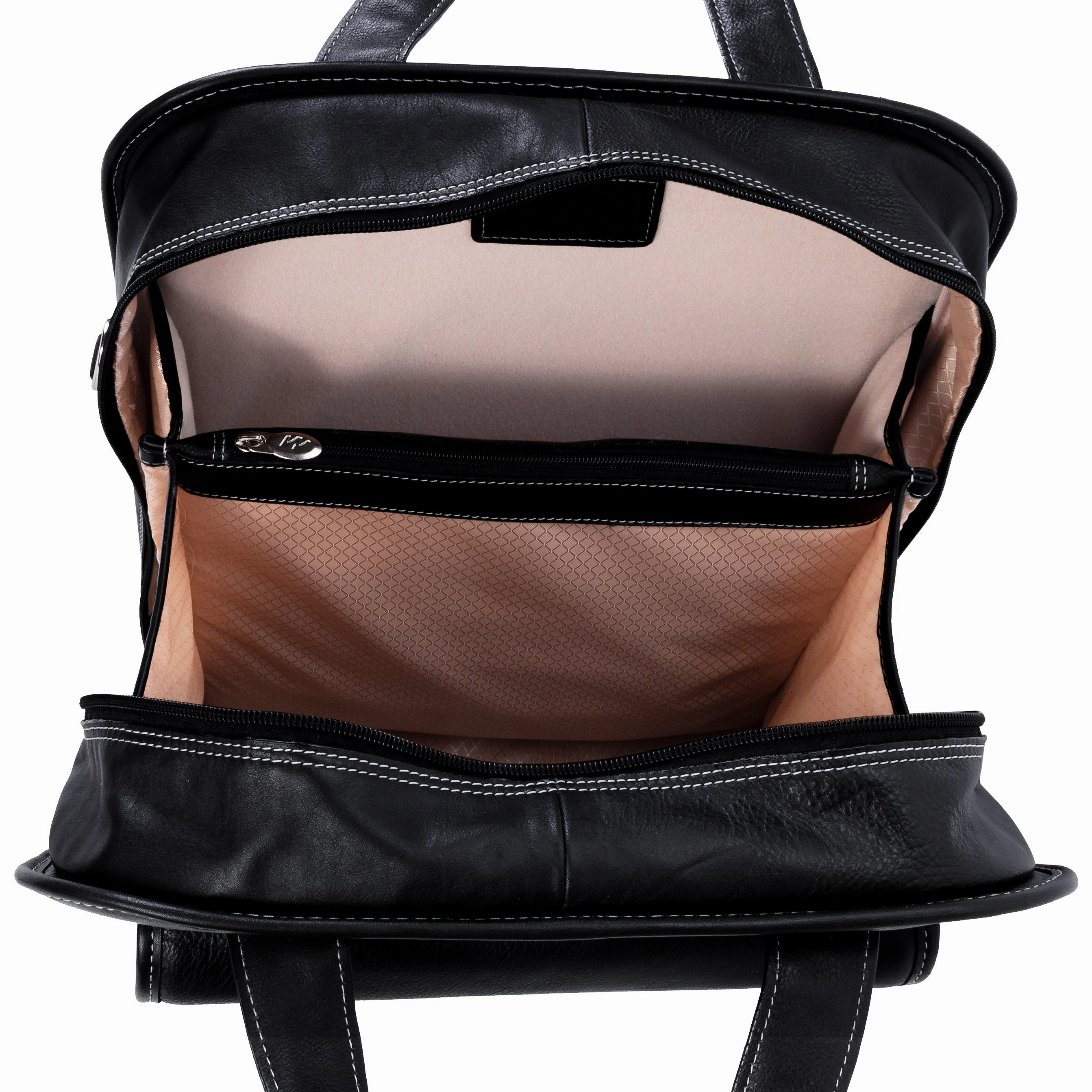 McKlein USA Pastenello 15.6" Leather Vertical Patented Detachable Wheeled Laptop Briefcase