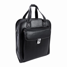 McKlein USA Pastenello 15.6" Leather Vertical Patented Detachable Wheeled Laptop Briefcase