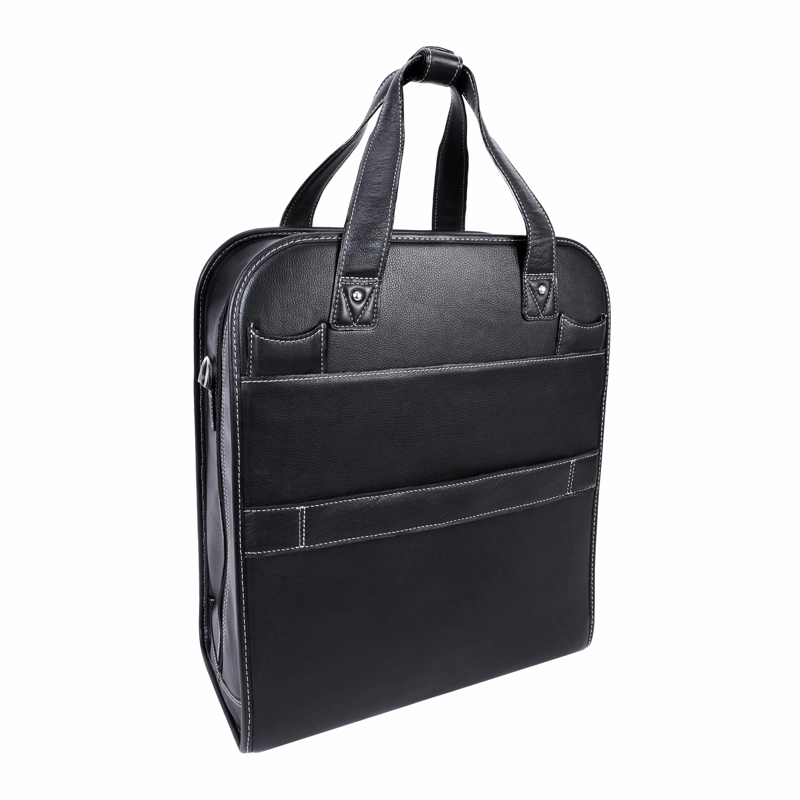 McKlein USA Pastenello 15.6" Leather Vertical Patented Detachable Wheeled Laptop Briefcase